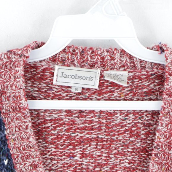 Vintage Rockabilly Acrylic Wool Cardigan Sweater - Picture 4 of 7